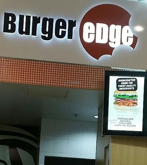 wall menu at Burger Edge - Queens Plaza in Brisbane