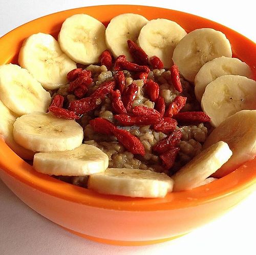 oatmeal bowl (steel cut oats) at Vitality Bowls in Indianapolis