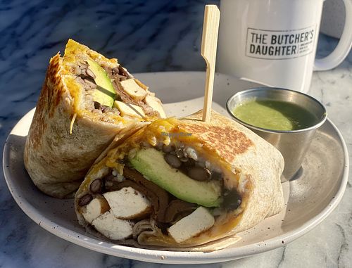 Surfer’s Breakfast made vegan  at The Butcher's Daughter in Venice