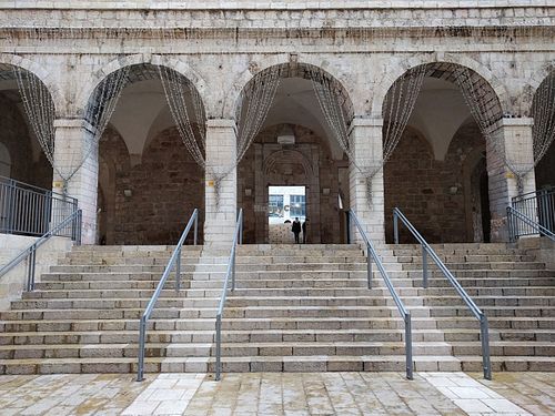 Mamilla is in a beautiful, Moshe Safdie designed hotel.  at Mamilla Cafe and Brasserie in Jerusalem