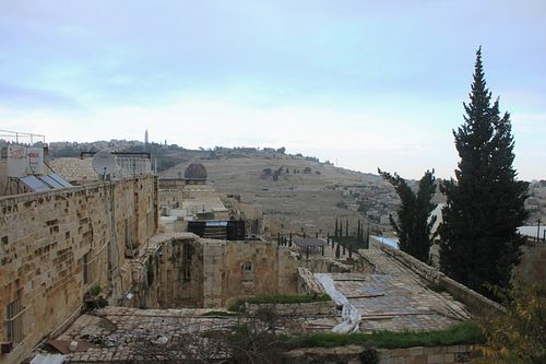 You get a great view of Al Aqsa Mosque from here! at The Quarter Cafe in Jerusalem