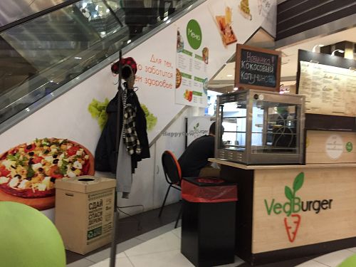Inside the mall at VegBurger in Yekaterinburg