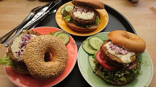 great Mushroom burger   at Bagels & Beans in Sittard