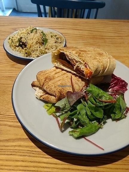 vegan doner at Henderson's - Holyrood in Edinburgh