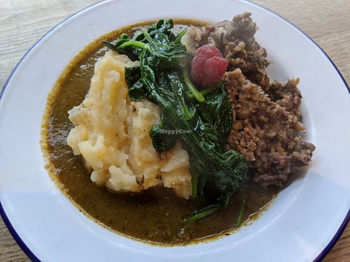 Haggis meal at Henderson's - Holyrood in Edinburgh