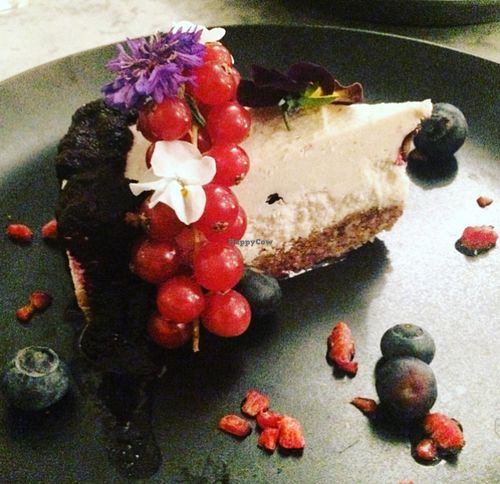 raw cashew cheesecake  at Redemption - Shoreditch in East London