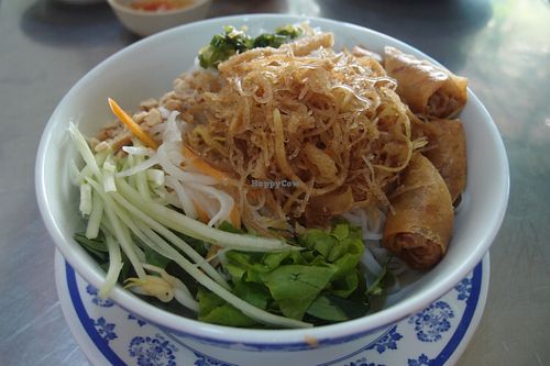 Bun Cha Gio (before mixing!) at Oanh in Can Tho