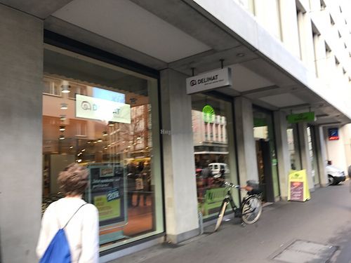 outside at Alnatura in Zurich