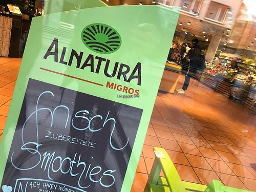 outside sign at Alnatura in Zurich