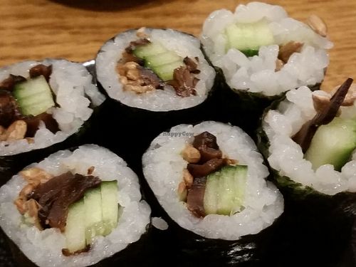 part of sushi set at Youmiko Vegan Sushi - Hoża in Warsaw