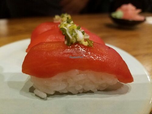 'Tuna' Sushi at Youmiko Vegan Sushi in Warsaw
