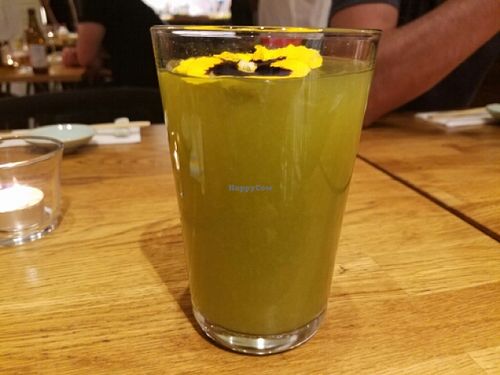 Lemonade with Tarragon at Youmiko Vegan Sushi in Warsaw
