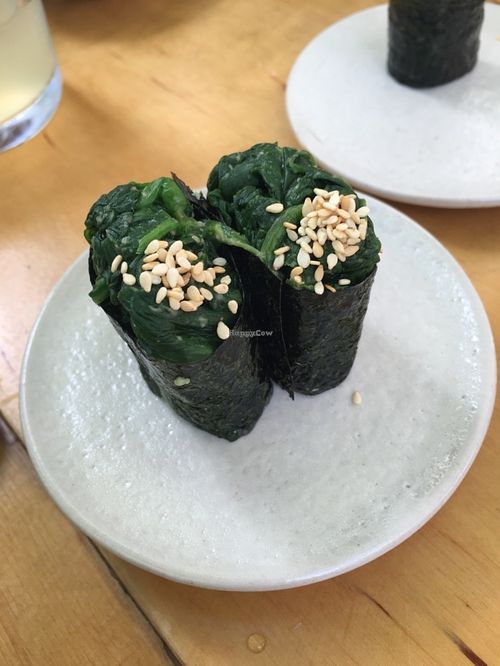 Spinach at Youmiko Vegan Sushi - Hoża in Warsaw