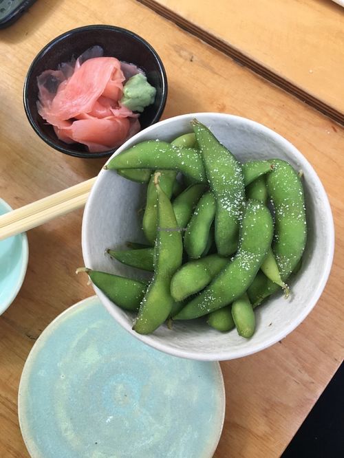 Edamame  at Youmiko Vegan Sushi - Hoża in Warsaw