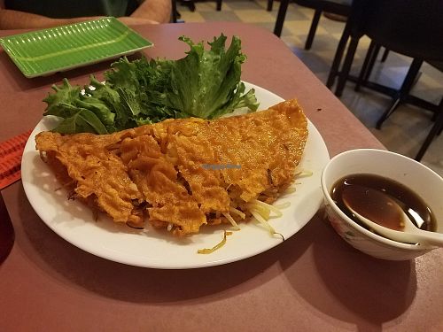 Fried crepe with veggies at Bahn Mi So in St Louis