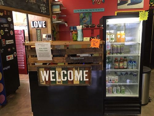 Order & pay at counter. Grab & Go case for quick pre-made sandwiches, hummus, and drinks. at Pure Natural Market in Hilton Head Island