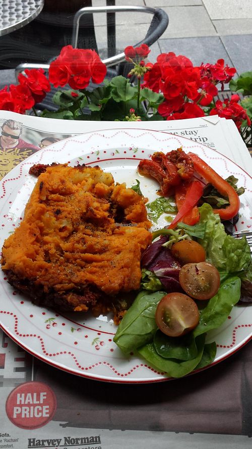 vegan shepherds pie at Food 4 Thought in Galway