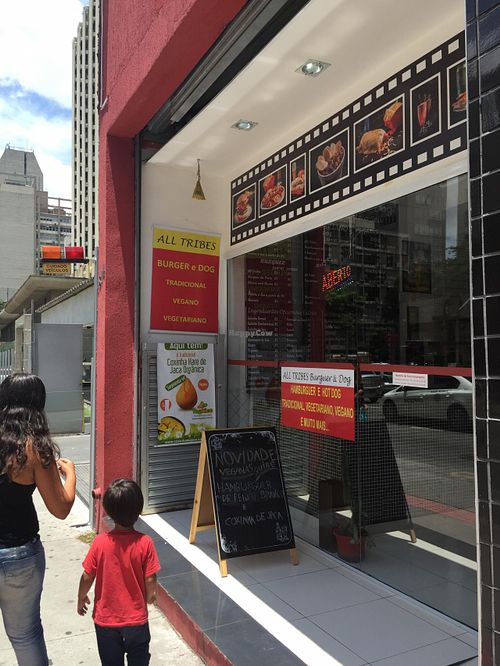 Outside at All Tribes Burger & Dog in Sao Paulo