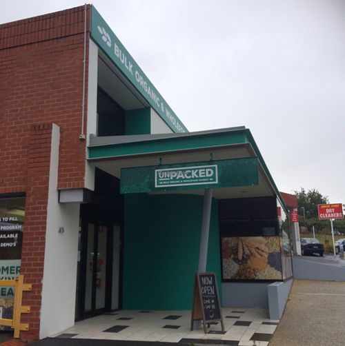 the outside of the store at Unpacked  in Kingston