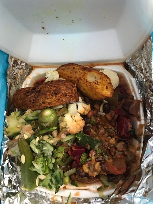   at Roots Reggae Vegetarian Cafe in Bridgetown