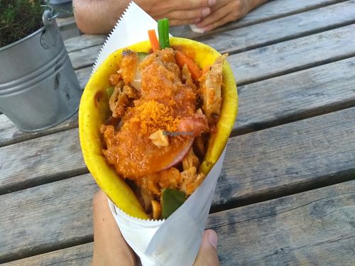 Pita mi gado (8,50 euros) at Vleesch Noch Visch in Amsterdam