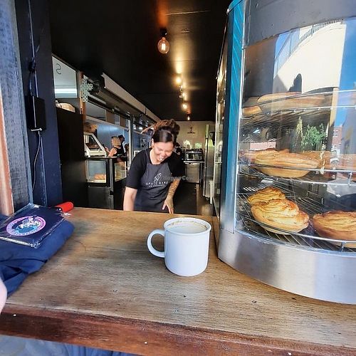 Morning coffee at Space Bars Gelato in Lismore