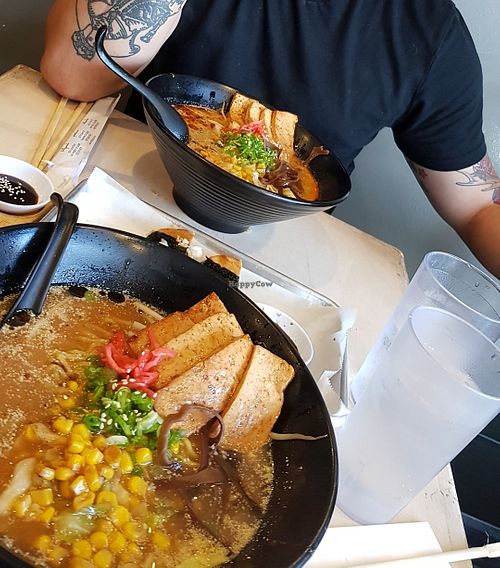 Amazing ramen 💚 at Chibiscus in Los Angeles