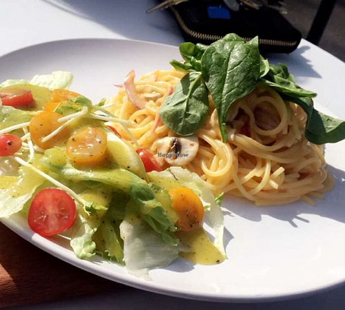 Vegan pasta GF at Kemu in Terrigal