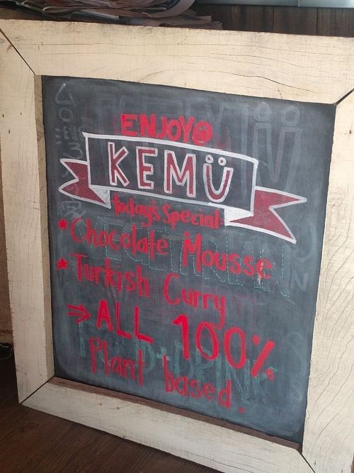 Kemu 100% plant based menu at Kemu in Terrigal