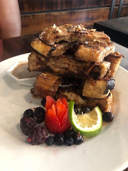 French toast  at The Pitted Date in Playa Del Carmen