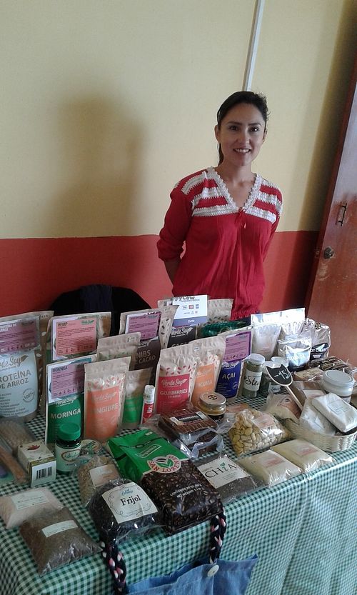 Semillas y productos orgánicos en Cholu Market at Cholu Market in Cholula