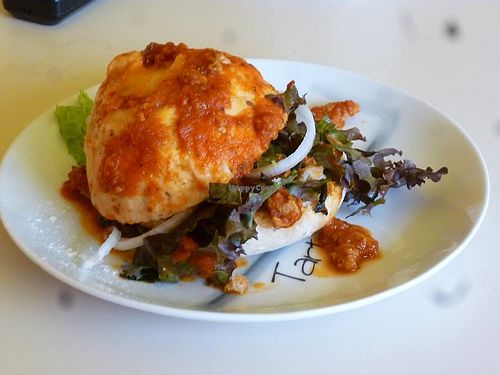 Pambazo poblano at Cholu Market in Cholula