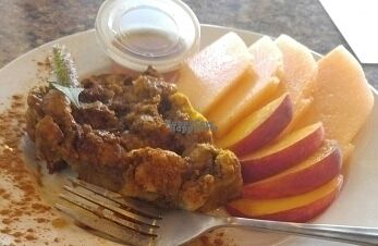 Pumpkin French Toast Strata at Flying Joe Coffee in Perrysburg