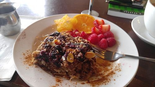 Baked Oatmeal at Flying Joe Coffee in Perrysburg