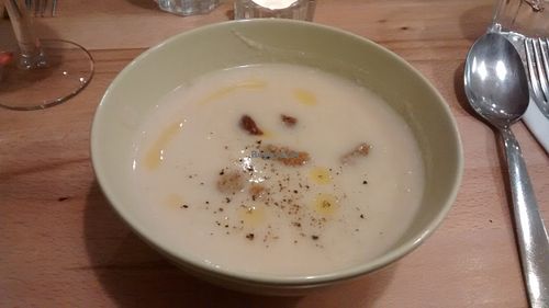 Celeriac soup at ivlo in Paris