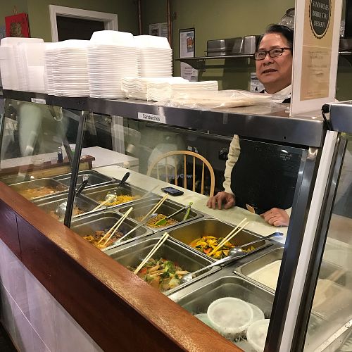 Friendly service at Cuong's Vegan Sandwiches in Boston