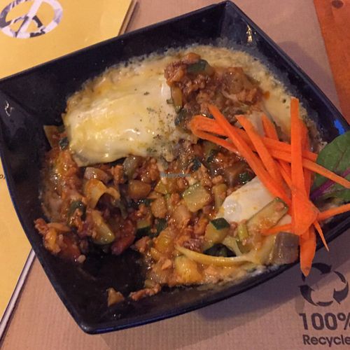 Lasagna at Hicuri in Granada