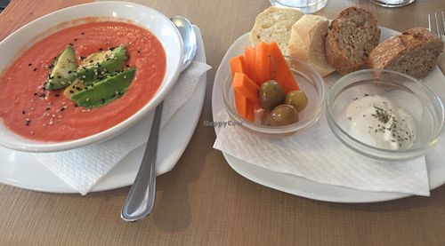 Salmojero (gazpacho' cousin) and other goodies to start  at Hicuri in Granada