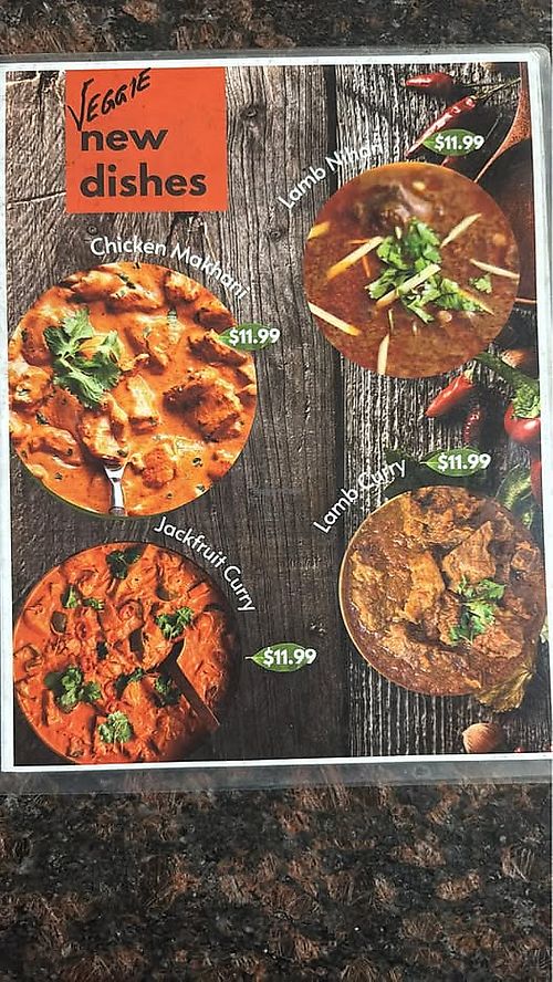 New vegan dishes menu at Shan-E-Punjab in Stockton