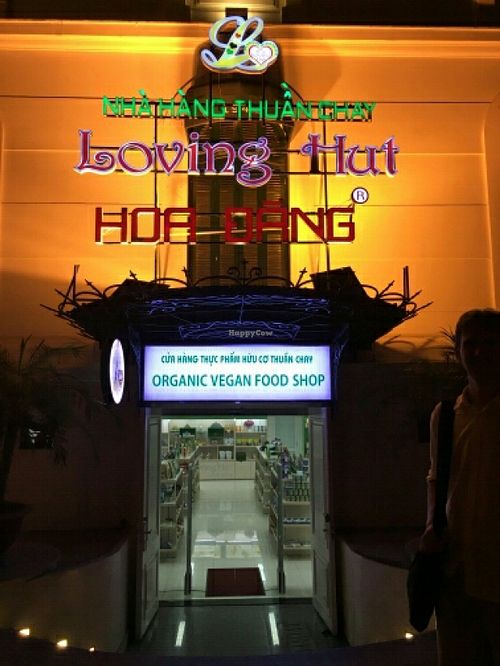 the vegan shop at Loving Hut Hoa Dang in Hanoi
