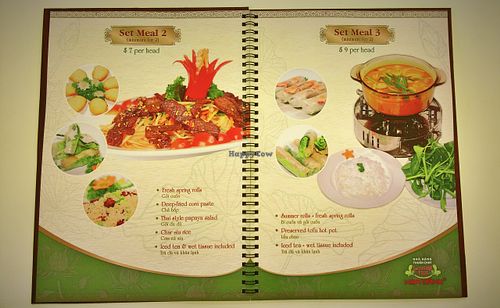 Set meal at Loving Hut Hoa Dang in Hanoi