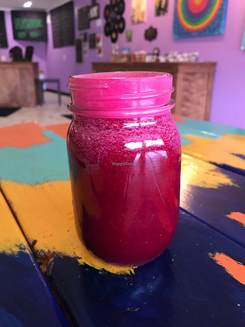 Ballroom Blitz! Beets, Sweet Potato, Lemon, Pineapple and Grapefruit  at Jacq N Diane's Juice Box in Holly