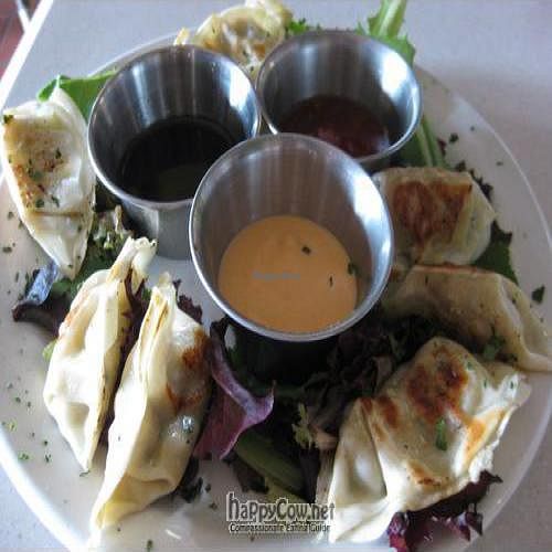 Pot Stickers with Dipping Sauces at Sluggo's in Pensacola