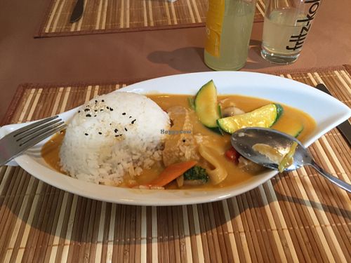 Soja Vleisch Curry! sehr lecker at Loving Hut in Hamburg