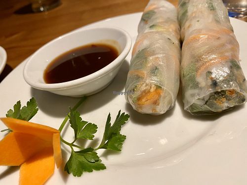 summer rolls at Loving Hut in Hamburg