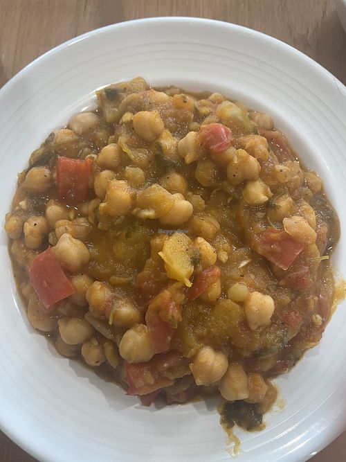 middle eastern chickpea and pumpkin stew  at Screaming Carrots in Hallandale Beach