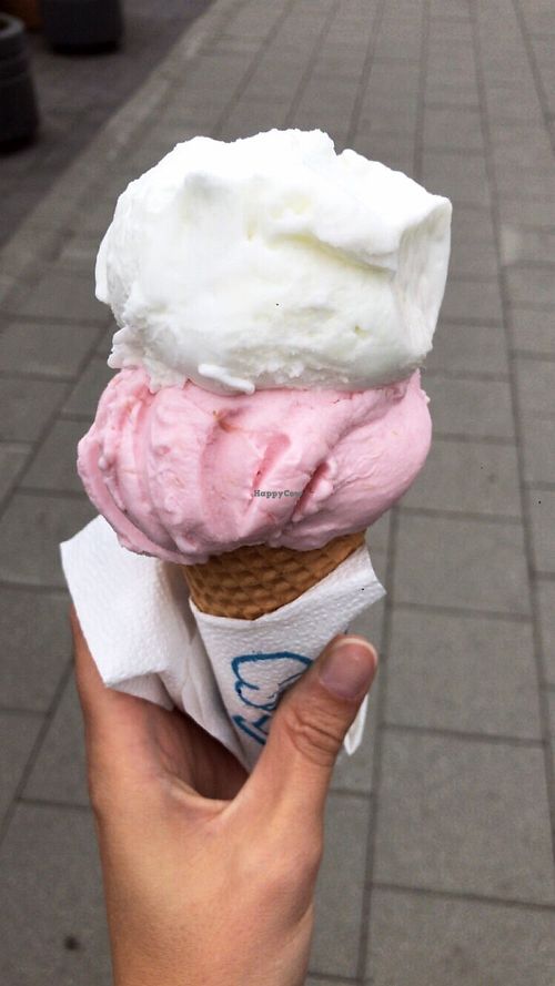 Rhubarb & melon/lemon at Valdis in Reykjavik