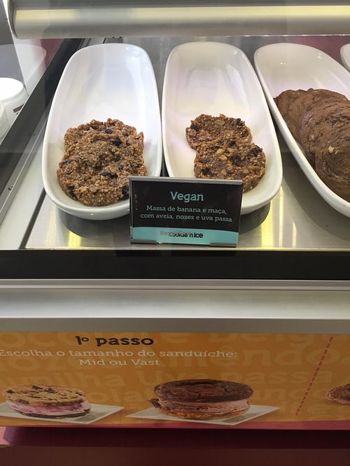 Vegan cookie. at Cookie'n Ice in Sao Paulo
