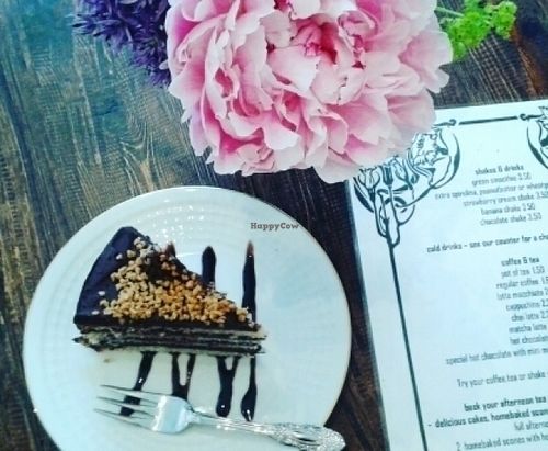 delicious chocolate cake! at Seaside Kitchen in Margate