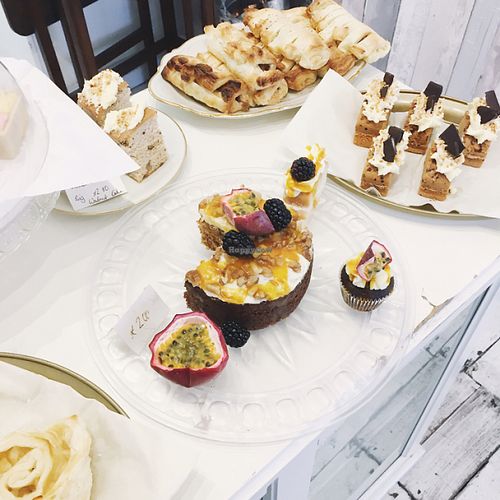 a selection of the vegan cakes  at Seaside Kitchen in Margate